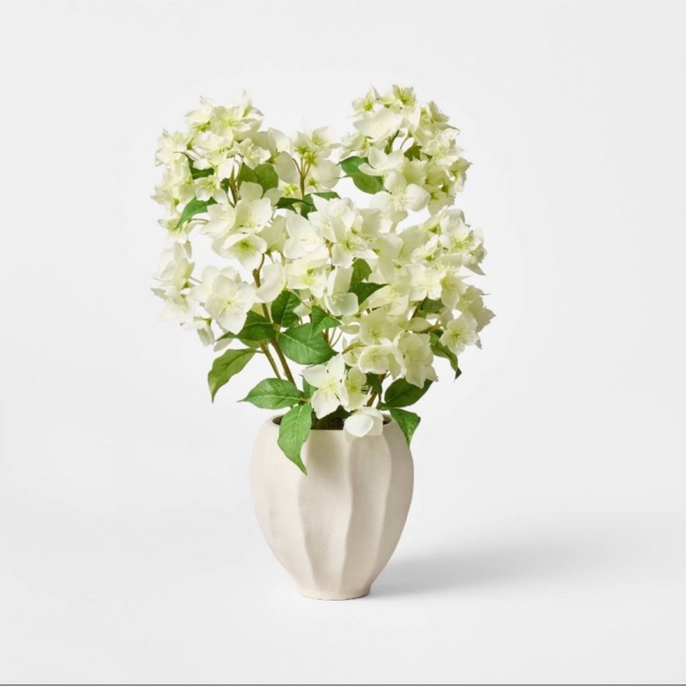 Hydrangea Flower Floral Arrangement Cream - Threshold Studio McGee NEW W/ TAG